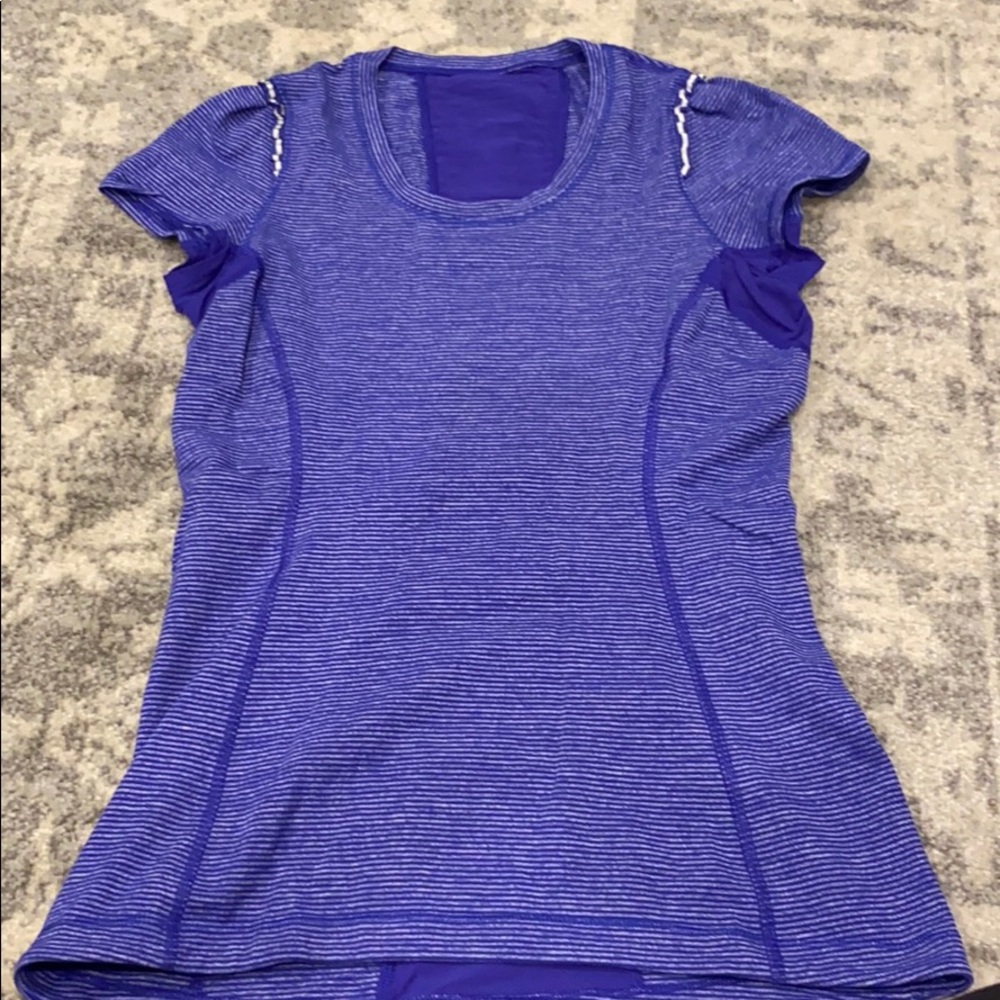 Lululemon cap sleeve purple top